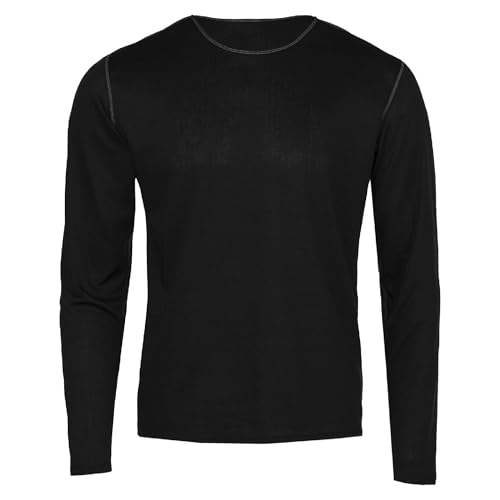 Hot Chillys Bi-Ply Crew Mens Black Medium