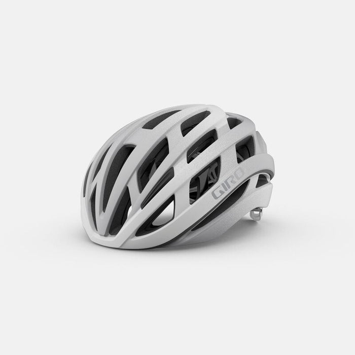 Giro Helios Spherical Bicycle Helmets Matte White/Silver Fade Large