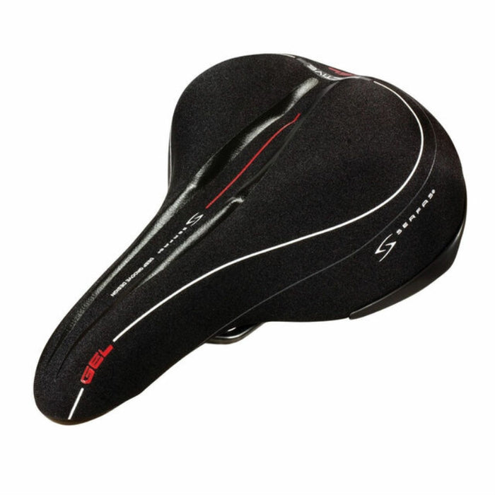 Serfas Reactive Gel Lycra Saddle Mens Black 280mm / 185mm