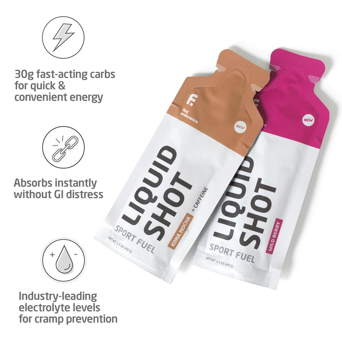 First Endurance Liquid Shot Pack of 24 Bicycle Nutrition Drink Mixes