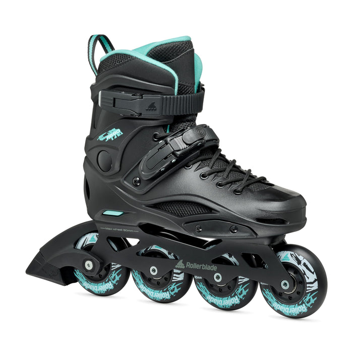 Rollerblade Rb 80 Womens Black/Light Blue 6