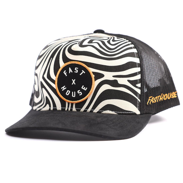 Fasthouse Smoke Show Hat Black/White Swirl One Size