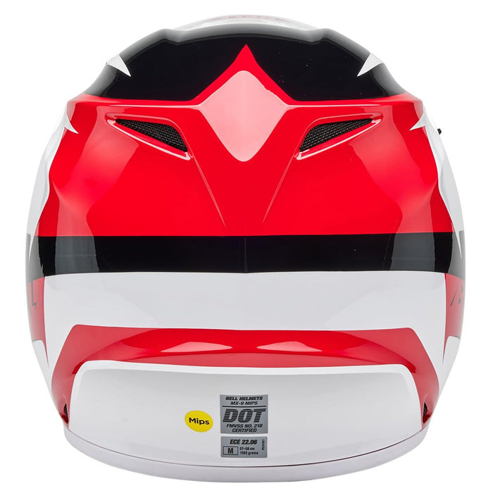 Bell Moto MX-9 MIPS Red/White Rift Large