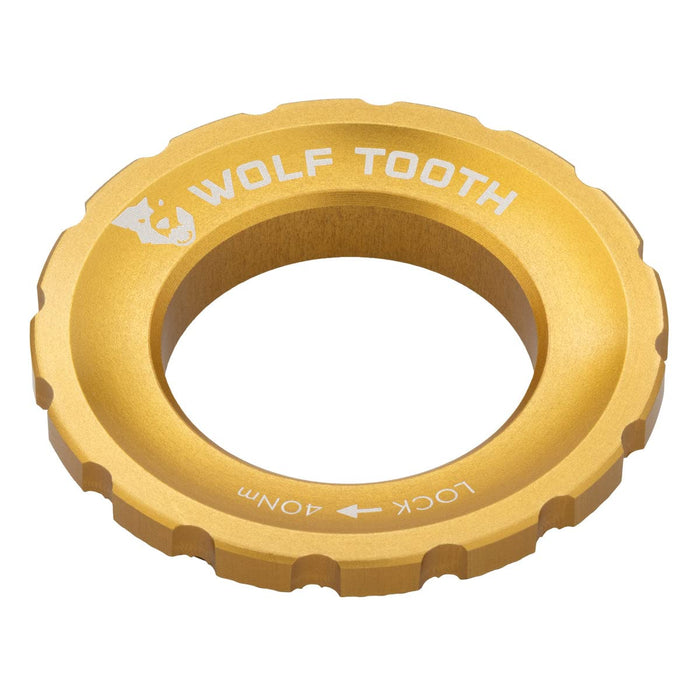 Wolf Tooth Components Centerlock Rotor Lockring Gold