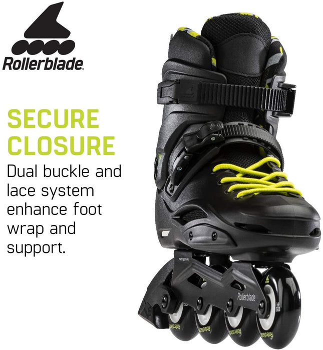 Rollerblade RB Cruiser Mens Black/Neon Yellow 13