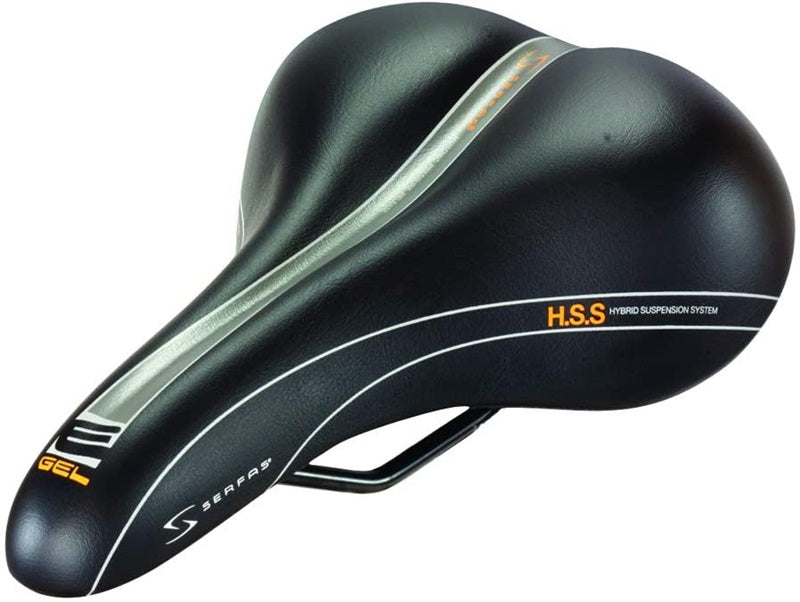 Serfas Reactive Gel Saddle Mens Soflex (280mm/176mm) Black