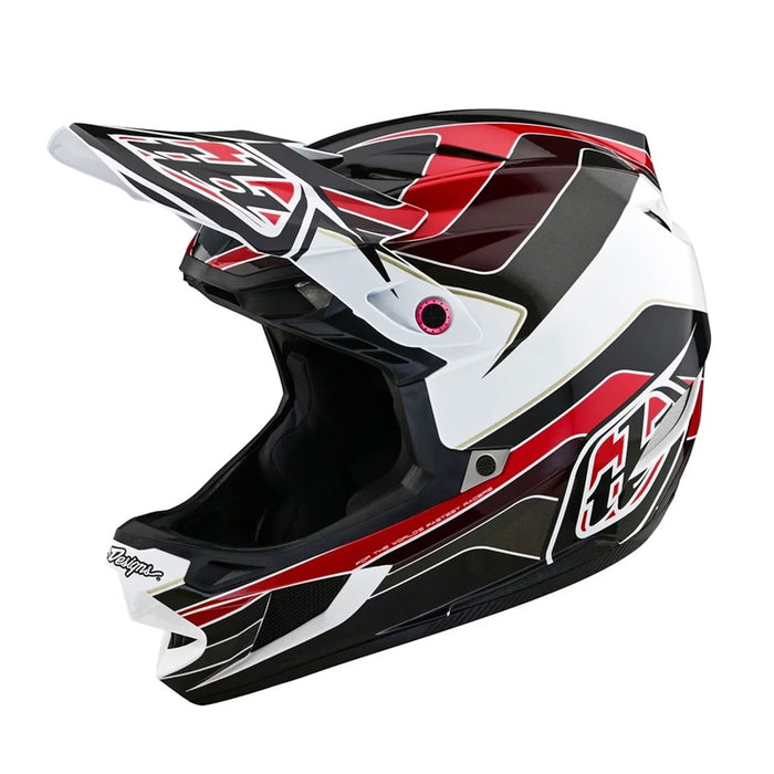 Troy Lee Designs D4 Polyacrylite Helmet W/Mips Block Charcoal/Red Medium