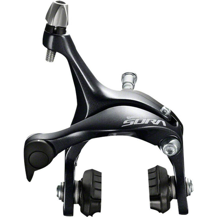 SHIMANO CALIPER BRAKE, BR-R3000, SORA FRONT, CS51, 27.5MM PIVOT BOLT 10.5/12.5/18/27/32MM SUNKEN NUT, W/R50T5 SHOE