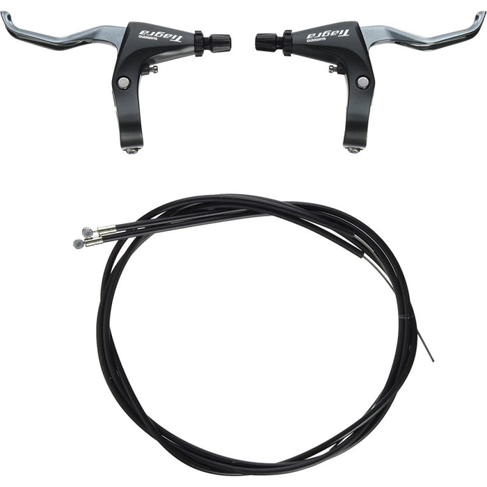 SHIMANO BRAKE LEVER SET, BL-4700, TIAGRA FOR FLAT HANDLEBAR ROAD TYPE, FOR V-BRAKE, W/T-TYPE