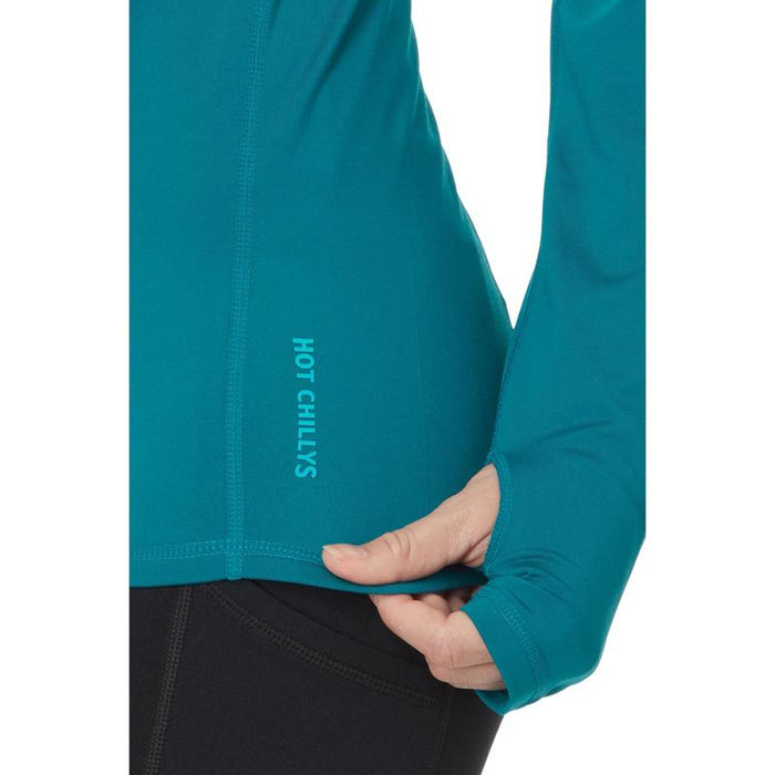 Hot Chillys Womicro-Elite Chamois Zip-T Women's Performance Snow Thermal Base Layers