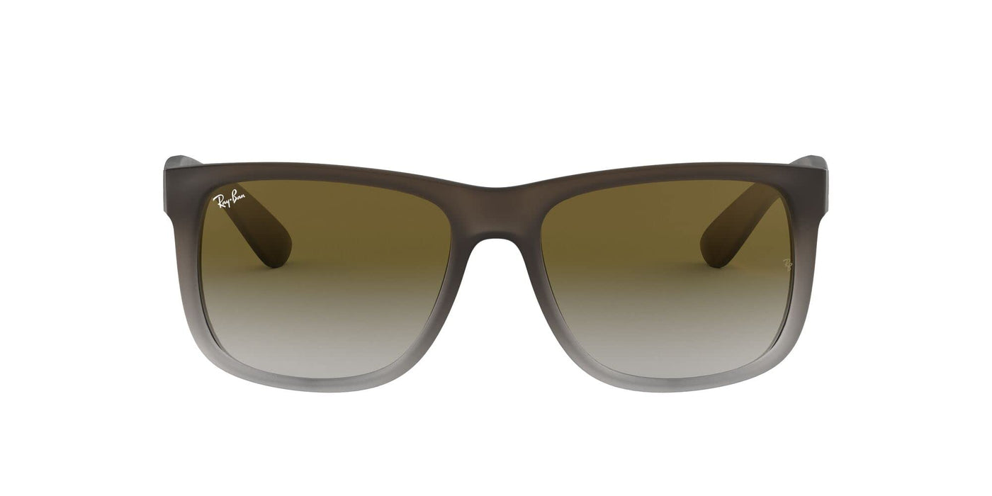 Rayban Justin Rubber Brown On Grey/Light Grey Gradient Green