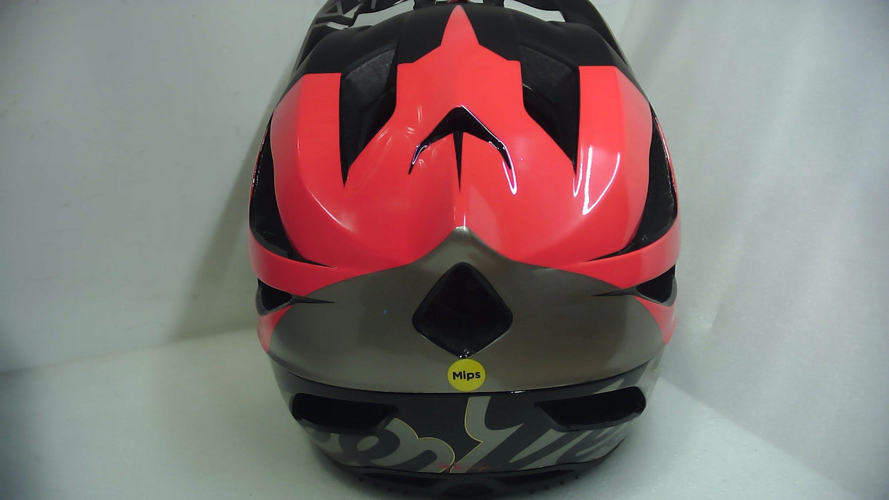 Troy Lee Designs Stage Helmet W/MIPS Nova Glo Red Medium/Large - Open Box (Without Box)