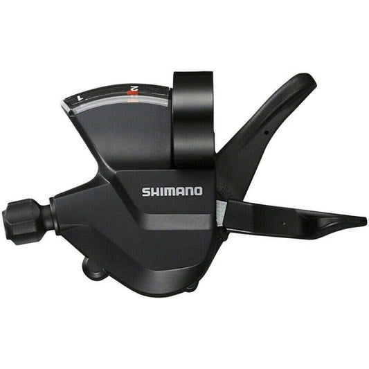 SHIMANO SHIFT LEVER, SL-M315-2L, LEFT, 2-SPEED RAPIDFIRE PLUS, W/ OPTICAL GEAR DISPLAY