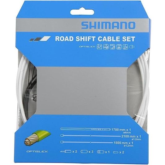 SHIMANO ROAD OPTISLICK SHIFT CABLE SET - WHITE