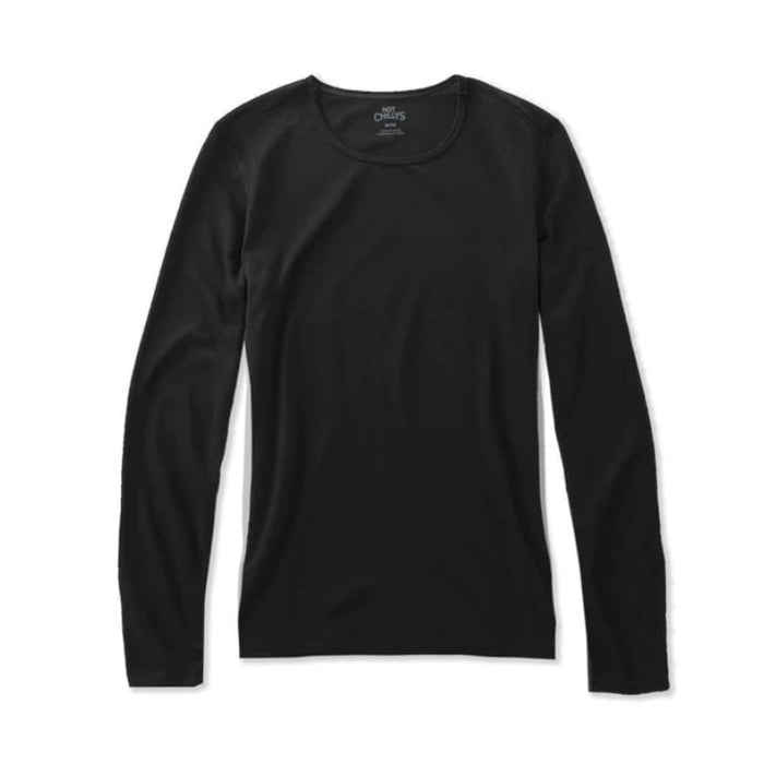 Hot Chillys Wopepper Skins Crew Womens Black Small