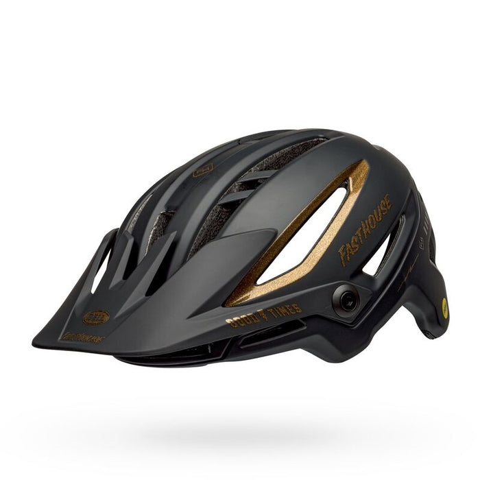 Bell Bike Sixer MIPS Bicycle Helmets Fasthouse Matte/Gloss Black/Gold Small / Discontinued