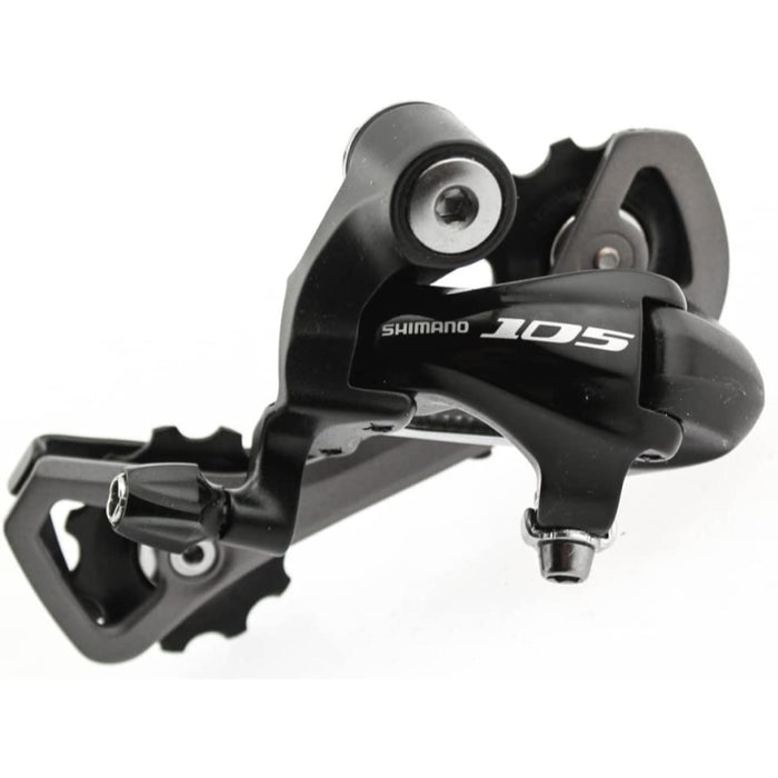 SHIMANO REAR DERAILLEUR, RD-5701-L, 105, GS 10-SPEED DIRECT ATTACHMENT, COMPATIBLE WITH LOW GEAR 27-32T FOR DOUBLE, 25-30T FOR TRIPLE, BLACK