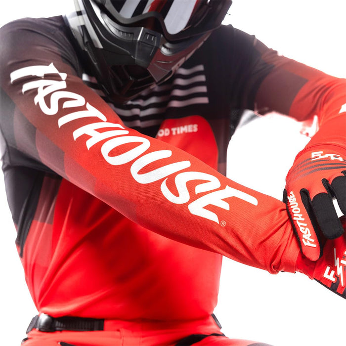 Fasthouse Elrod HyperSonic Jersey Red  Small