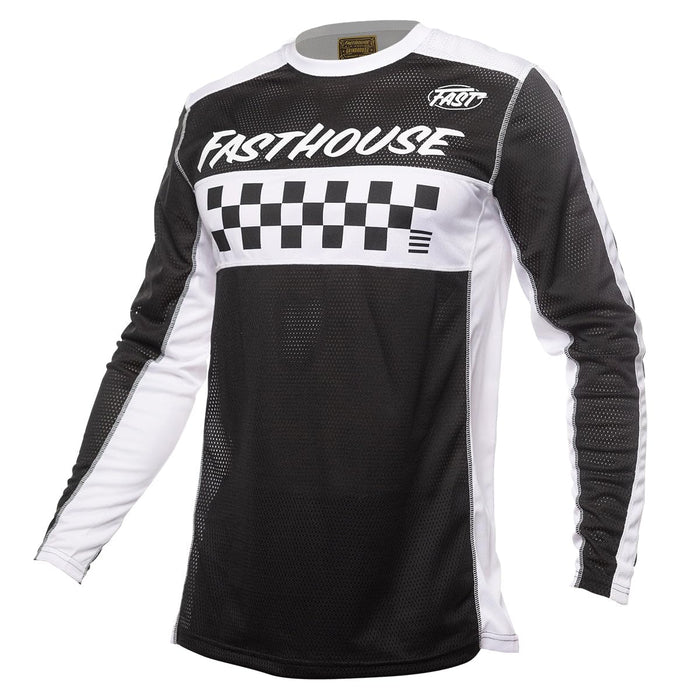 Fasthouse Grindhouse Waypoint Jersey Black/White 3X-Large