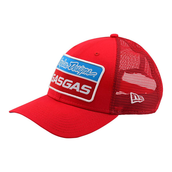 Troy Lee Designs GasGas Team Racing Stock Curved Snapback Hat Red One Size