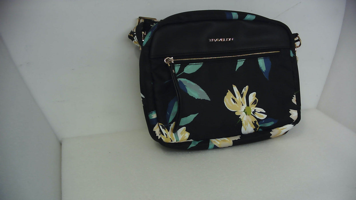 Travelon AT Addison Small Crossbody Midnight Floral - Open Box  - (Without Original Box)