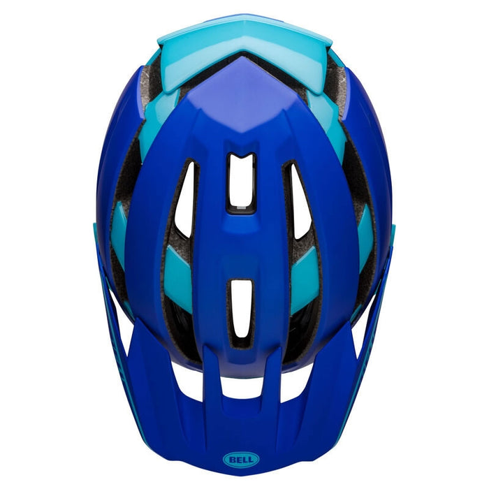 Bell Bike Super Air R Spherical Bicycle Helmets Matte/Gloss Blues Large