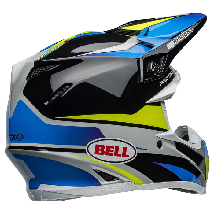 Bell Moto Moto-9S Flex Gloss Pro Circuit 24 Black/Blue Medium