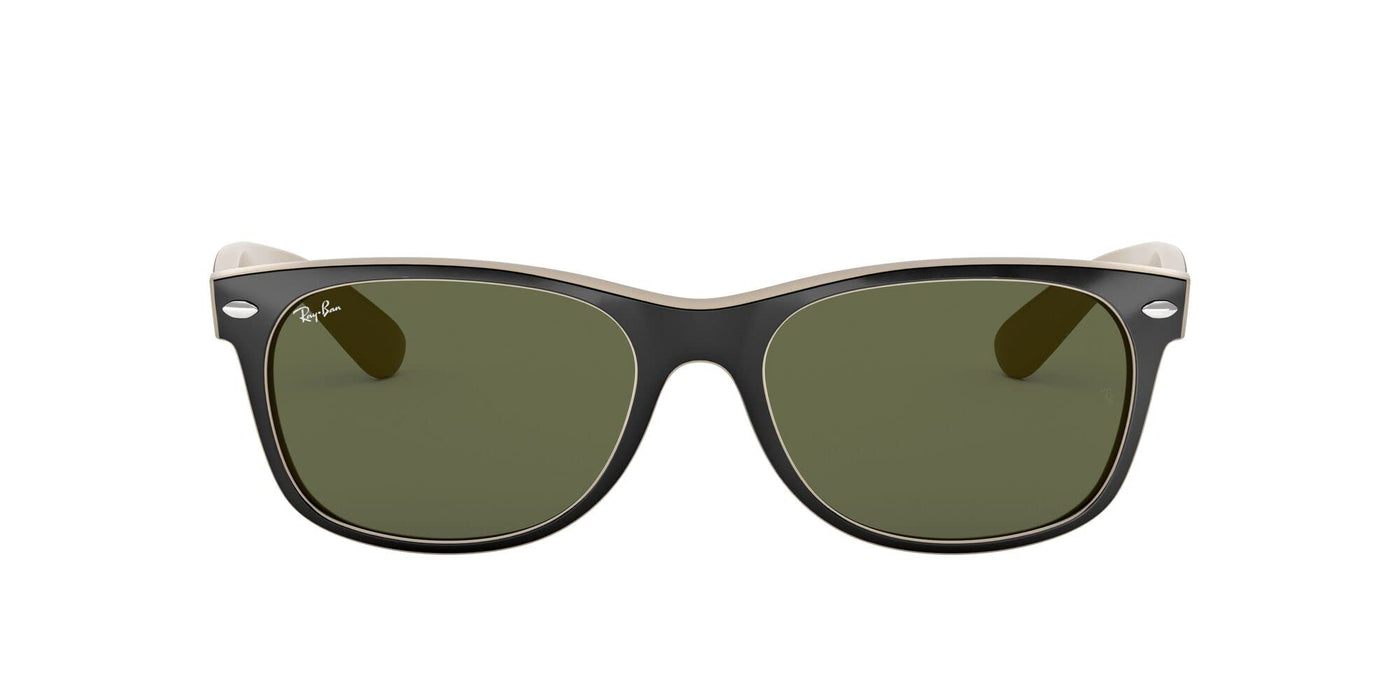 Rayban New Wayfarer Black On Beige/G-15 Green