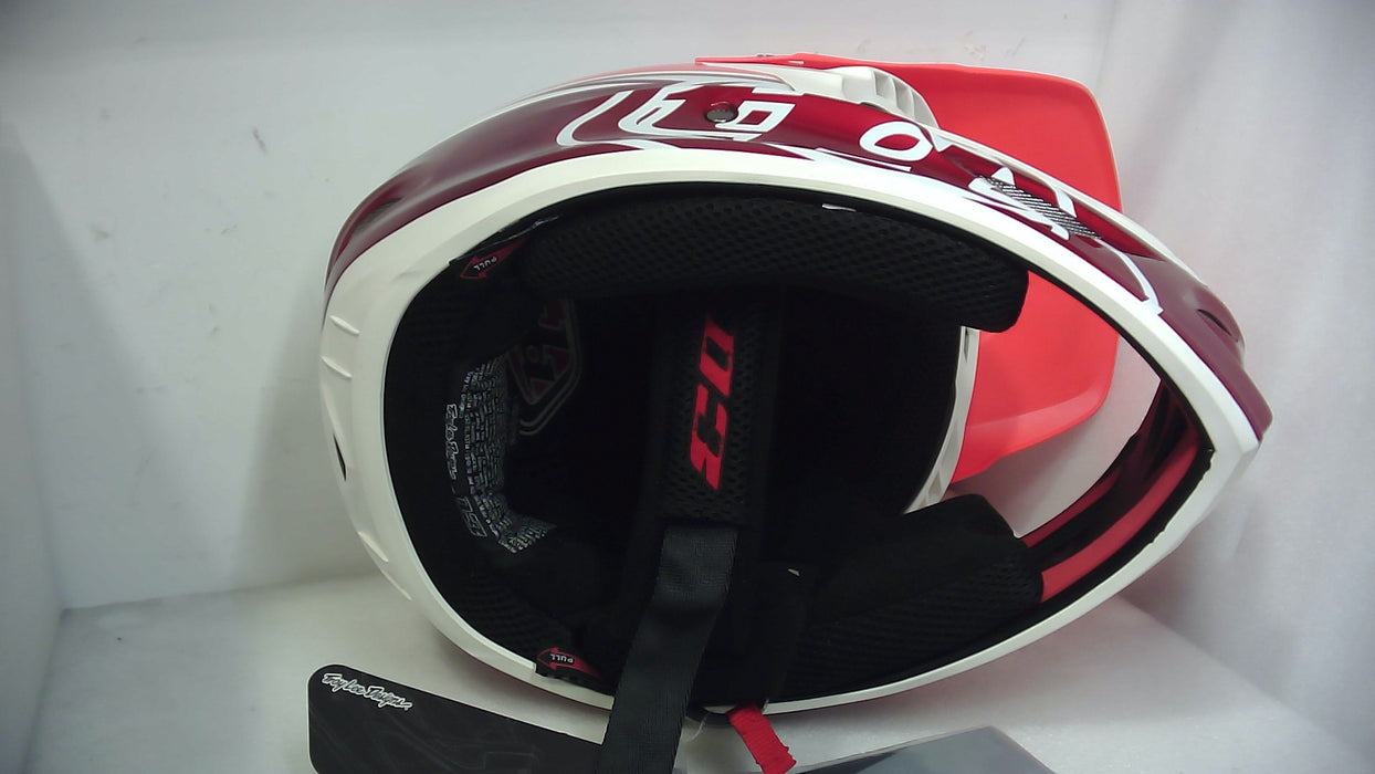 Troy Lee Designs D3 Fiberlite Helmet Red X-Large - Open Box (Without Box)