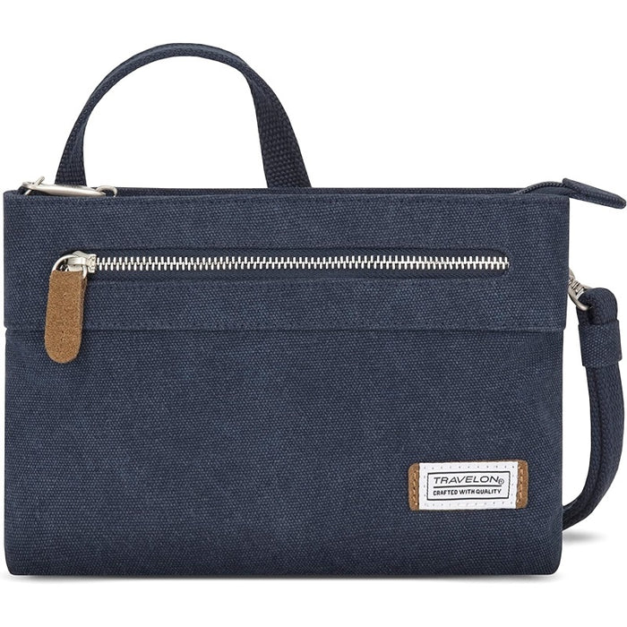 Travelon AT Heritage Sm Xbody Clutch  Indigo