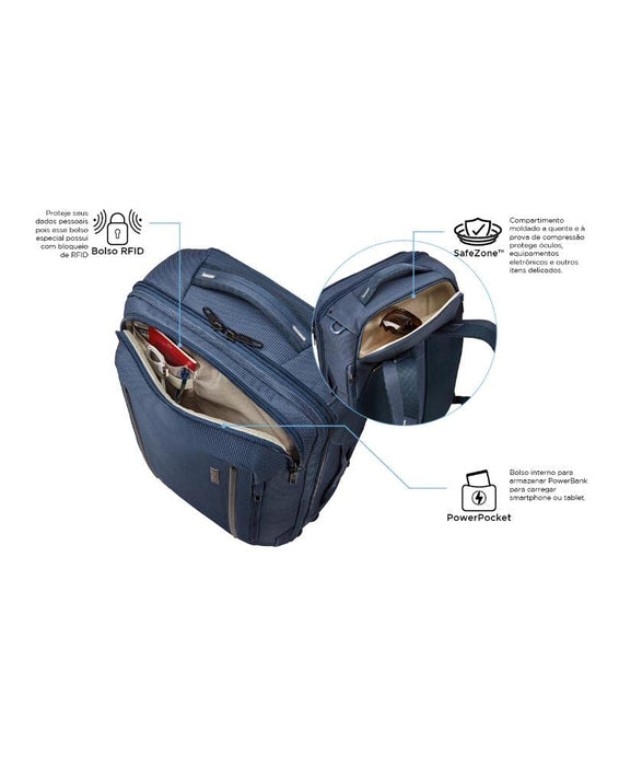 Thule Crossover 2 Convertible Carry On Dress Blue