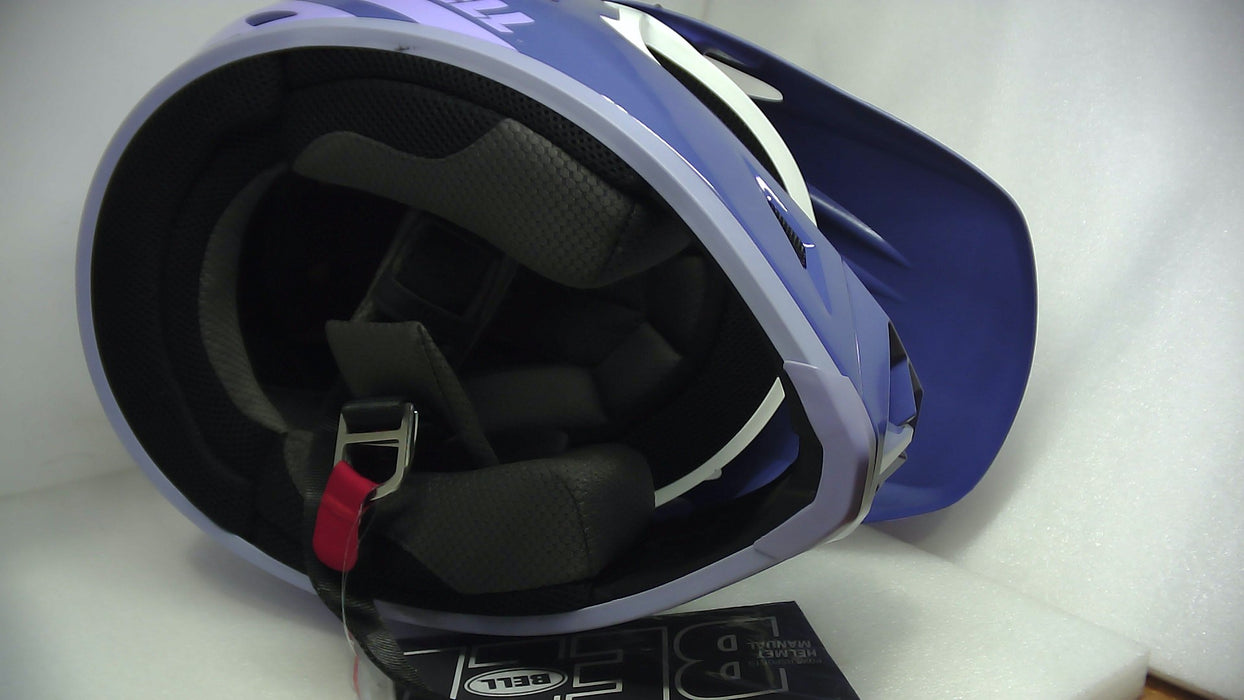 Bell Helmets Mx-9 Mips Dart Purple/White Medium - Open Box  - (Without Original Box)