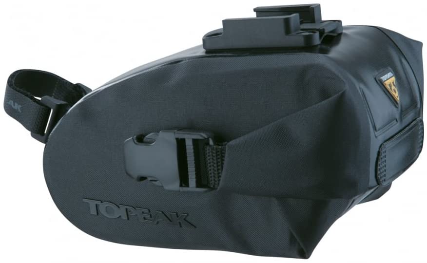 Topeak Wedge Drybag with Fixer (Black, 6.9x4.3x4.5-Inch, Medium)