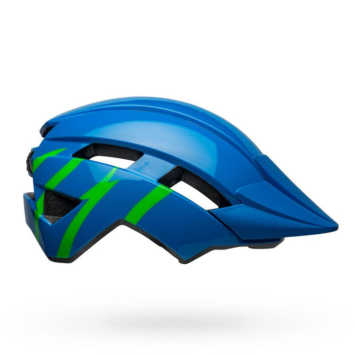 Bell Bike Sidetrack II Bicycle Helmets Strike Gloss Blue/Green Universal Child