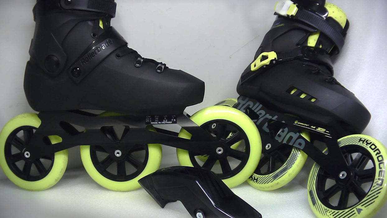 Rollerblade Maxxum 125 Black/Lime 7/7.5 - Open Box (Without Box)