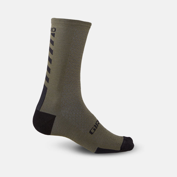 Giro HRc+ Merino Wool Sock Bicycle Socks Mil Spec Olive/Black Large