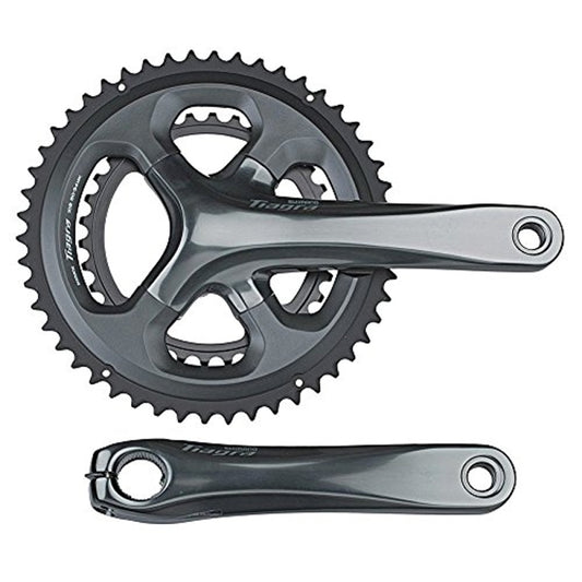 SHIMANO FRONT CHAINWHEEL, FC-4700, TIAGRA DOUBLE 172.5MM 2-PCS FC, FOR REAR 10-SPEED 52X36T W/O BB PARTS