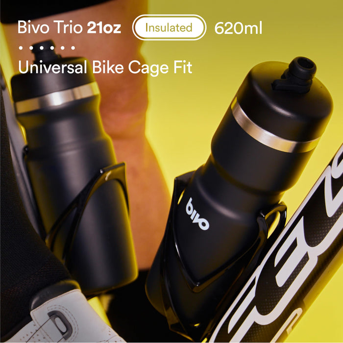 Bivo Trio 21oz Insulated Bottle Ruby Red