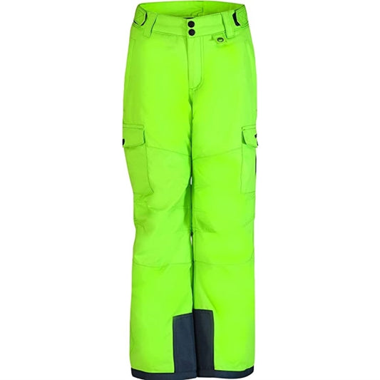 Arctix Kids Snowsports Cargo Snow Pants with Articulated Knees Lime X-Large