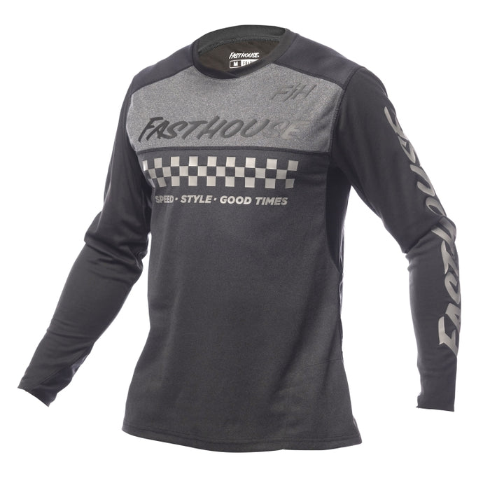 Fasthouse Alloy Mesa LS Jersey Heather Charcoal/Black Medium