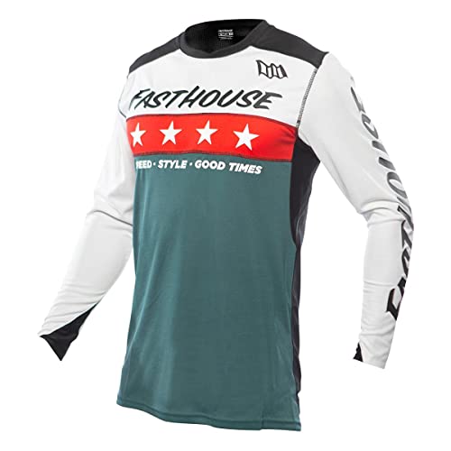 Fasthouse Elrod Astre Jersey White/Slate X-Large