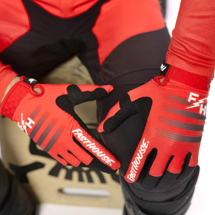 Fasthouse Elrod HyperSonic Glove Red  Small