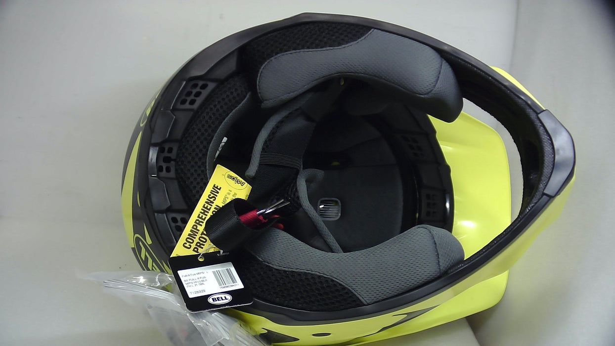 Bell Bike Full-9 Fusion Mips Helmet Fasthouse Newhall Gloss Hiviz/Black Large (Without Original Box)