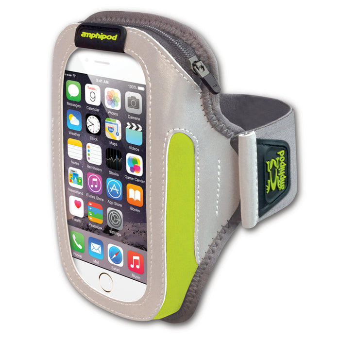 Amphipod Refelctive-Burst ArmPod SmartView Sumo Armband Silver/Hi-Viz X-Large