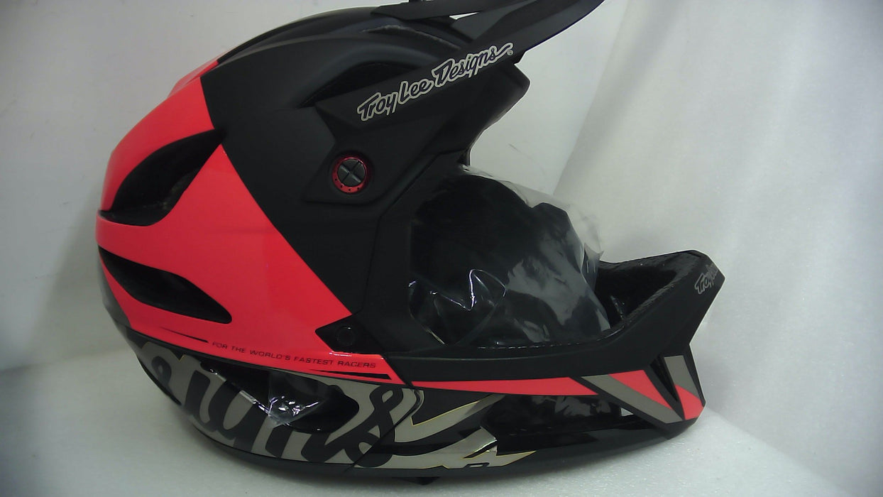 Troy Lee Designs Stage Helmet W/MIPS Nova Glo Red Medium/Large - Open Box (Without Box)