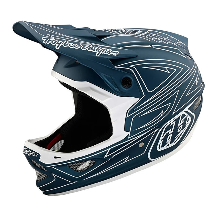 Troy Lee Designs D3 Fiberlite Helmet Blue X-Large