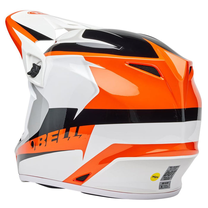 Bell Moto MX-9 MIPS Orange/White Rift X-Large