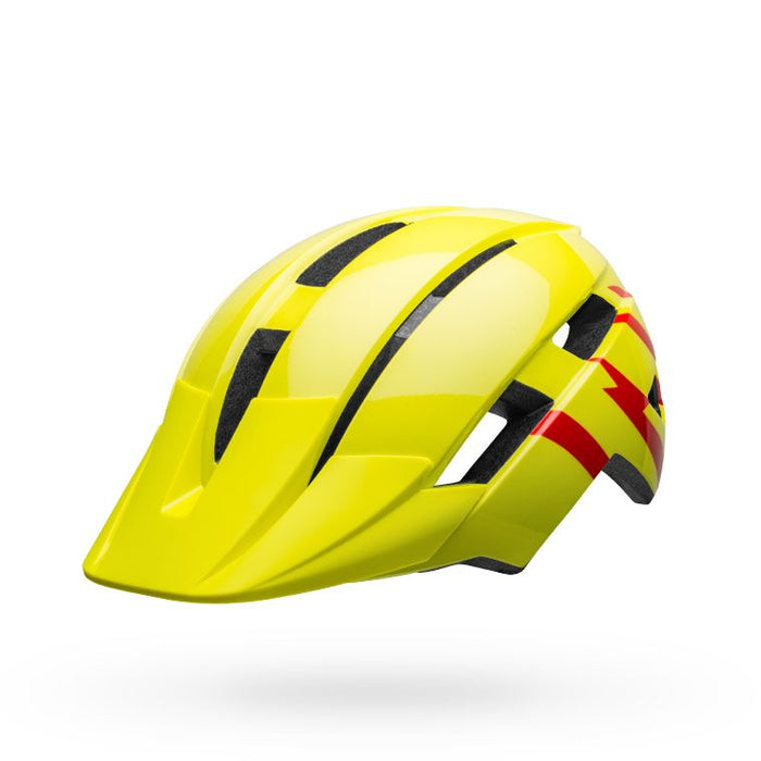 Bell Bike Sidetrack II Bicycle Helmets Strike Gloss Hi-Viz/Red Universal Youth / Discontinued