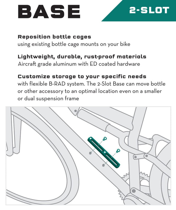 Wolf Tooth B-RAD Bases Bicycle Bottle Cage Mounts
