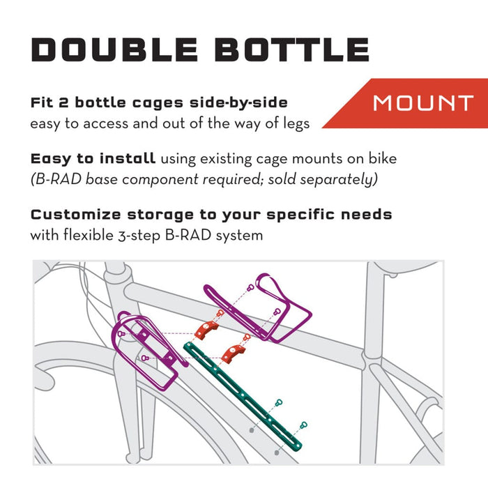 Wolf Tooth BRAD Double Bicycle Bottle Cage Mounts Adapter